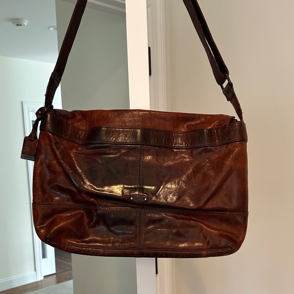 Frye Genuine Leather Messenger Bag - Picture 5 of 14